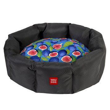 Лежанка для собак WAUDOG Relax, малюнок "Інжир", L, Ш 49 см, Д 49 см, В 20 см 441036 фото